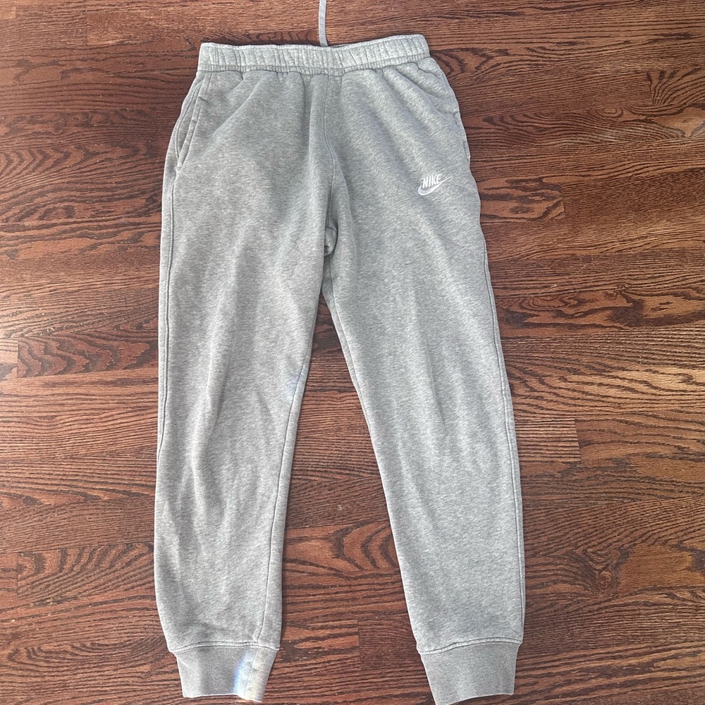 Nike men’s adult size small gray sweatpants joggers